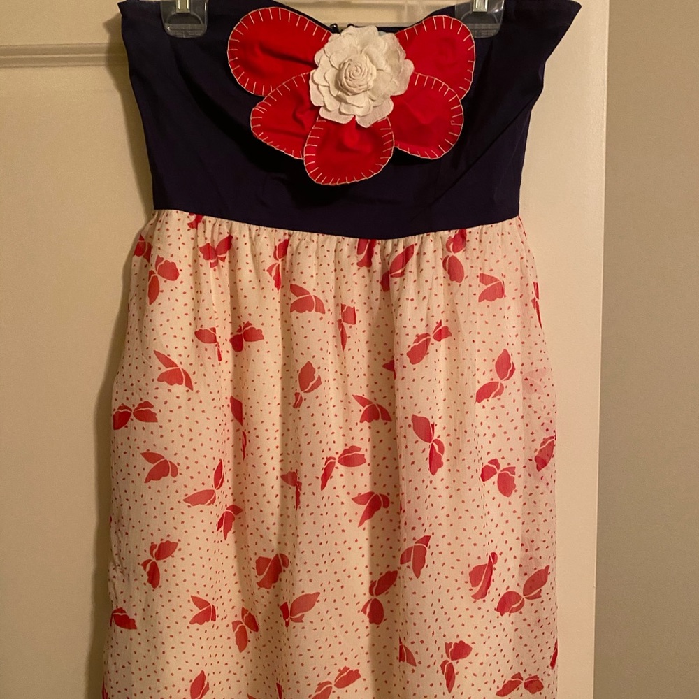 Judith March strapless mini dress